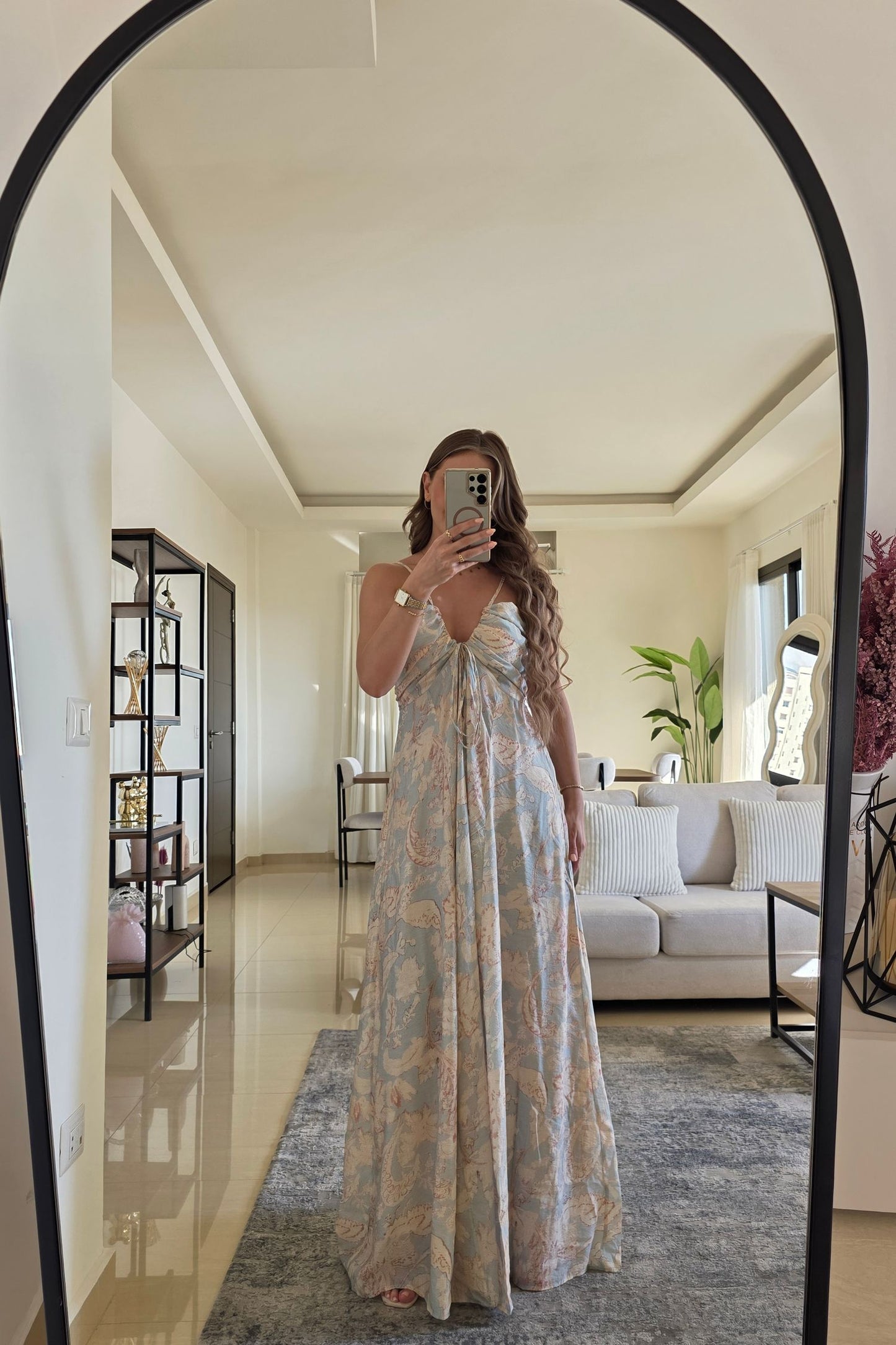 Lucia Maxi Dress – Pastel Print