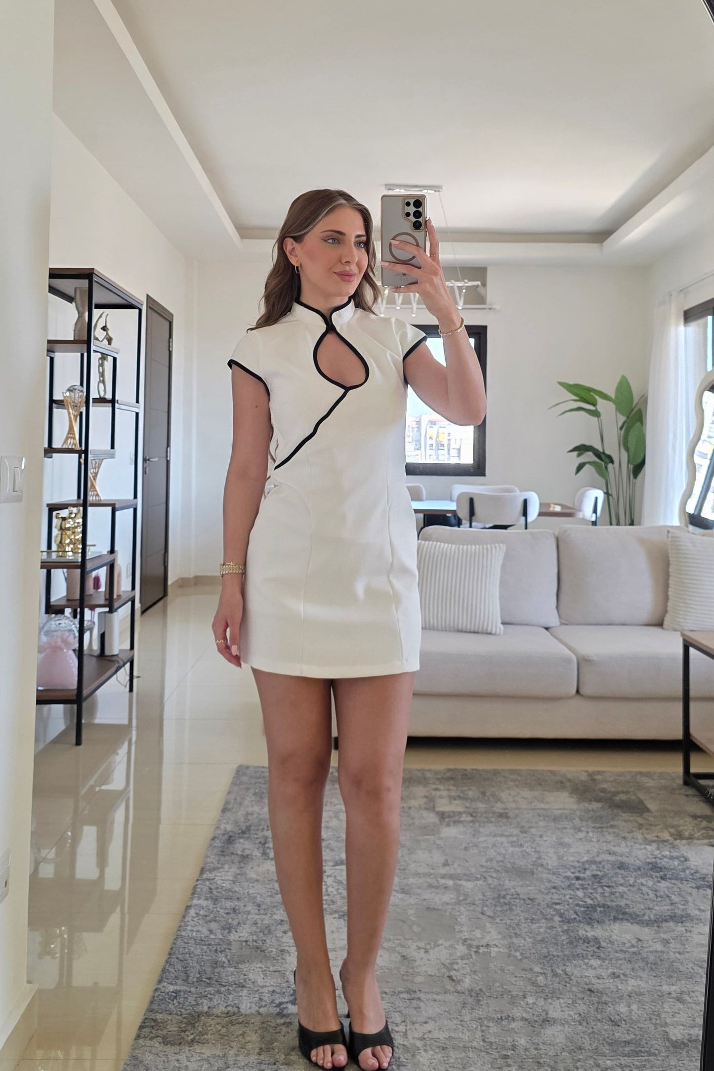 Maria Mini Dress – White