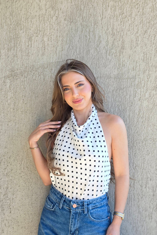 Monica Halter Top – Polka Dots