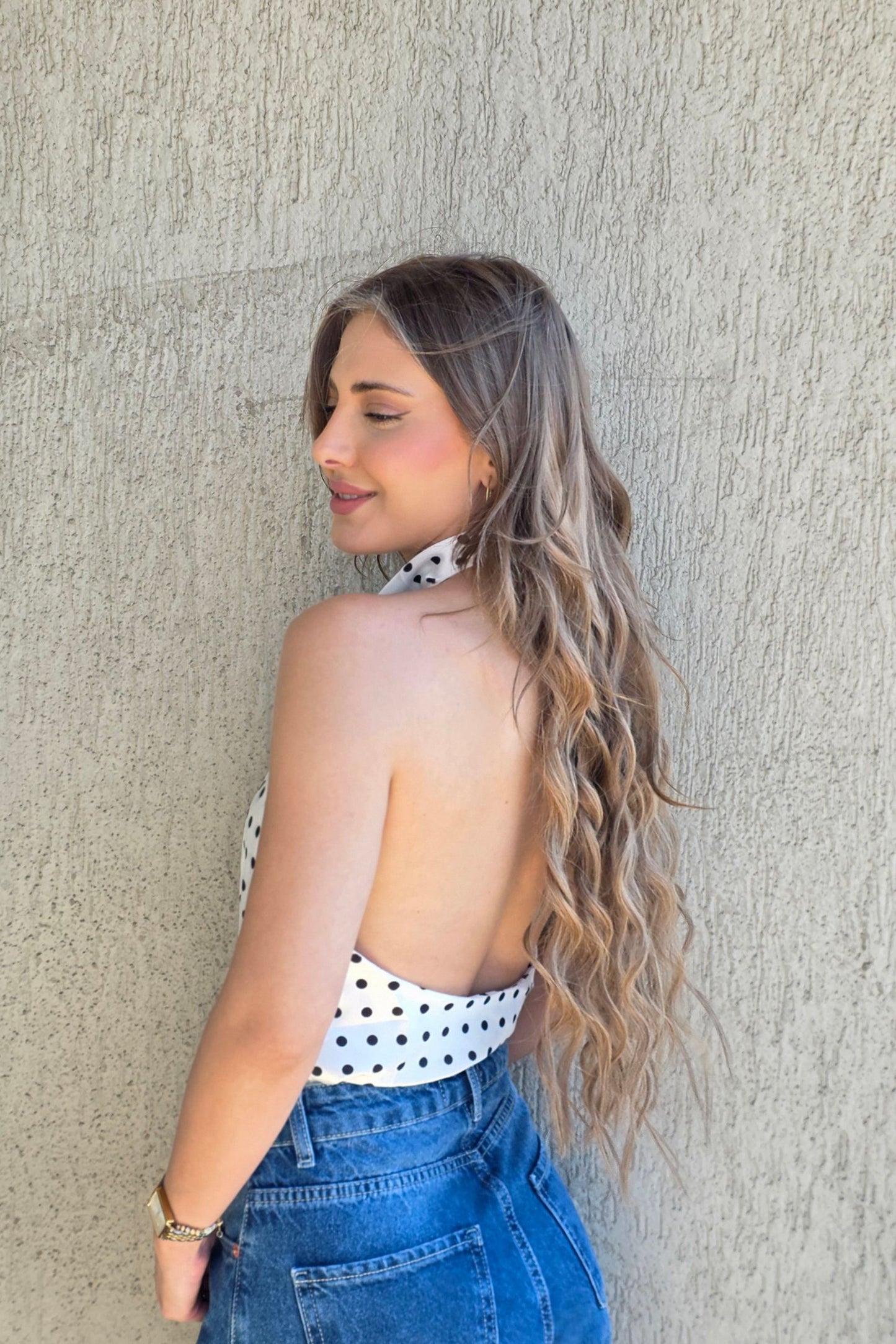 Monica Halter Top – Polka Dots