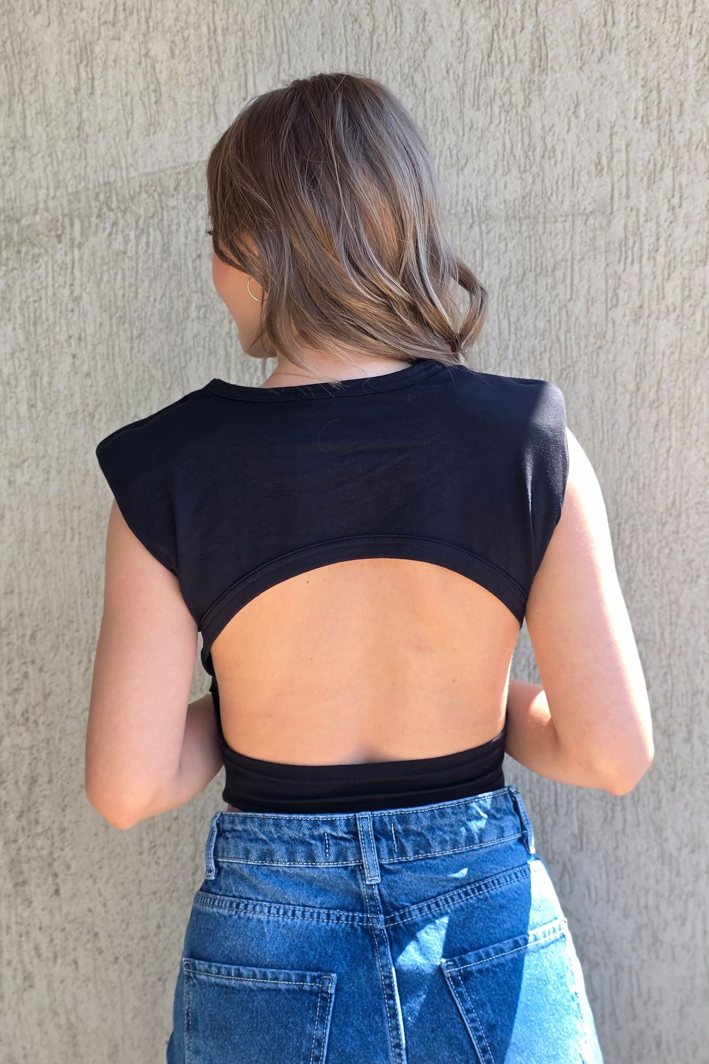 Tatiana Crop Top – Black