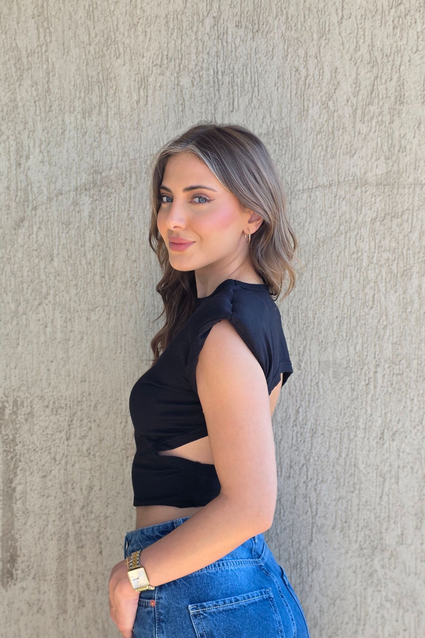 Tatiana Crop Top – Black