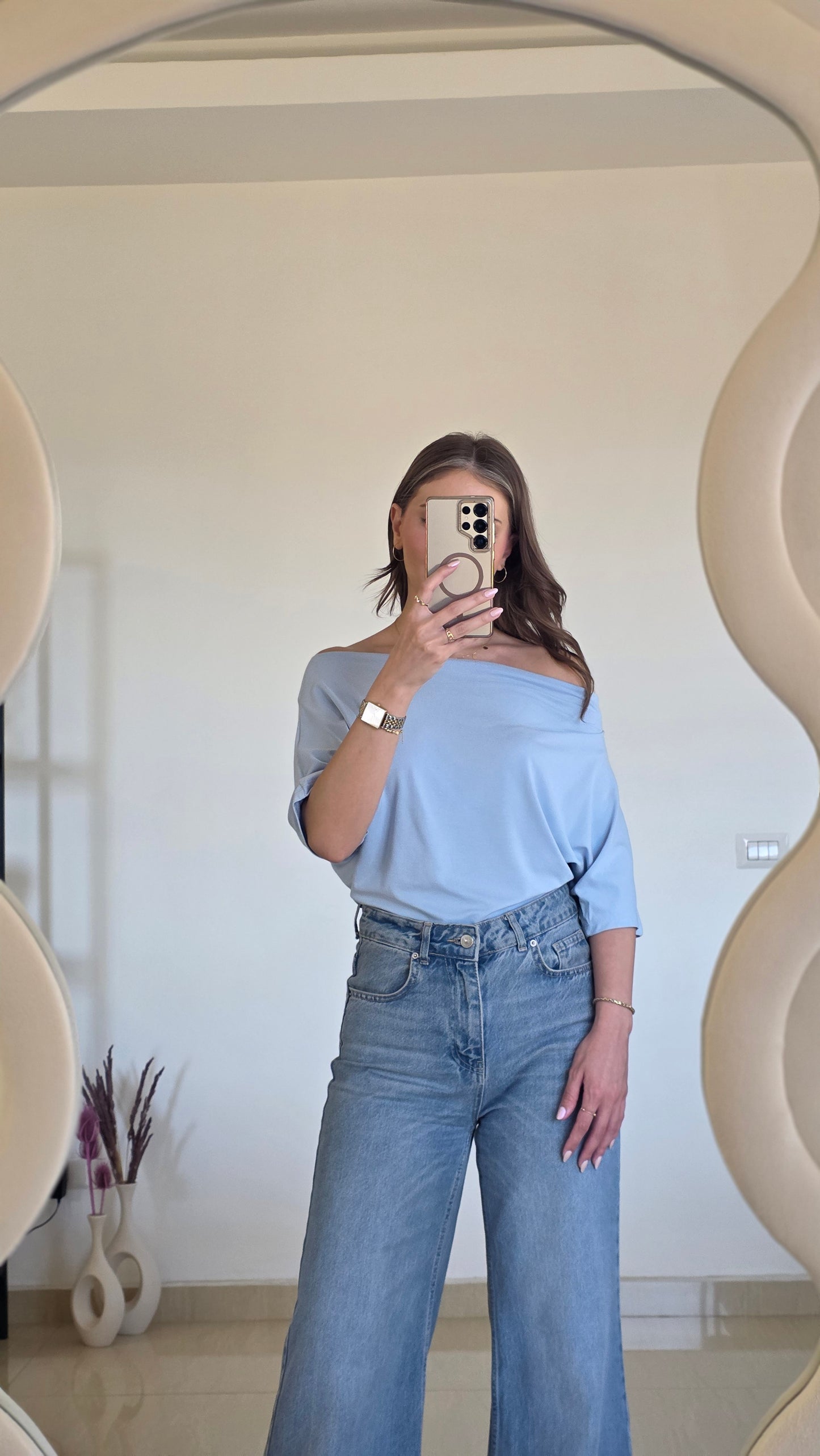Solène Top – Sky Blue