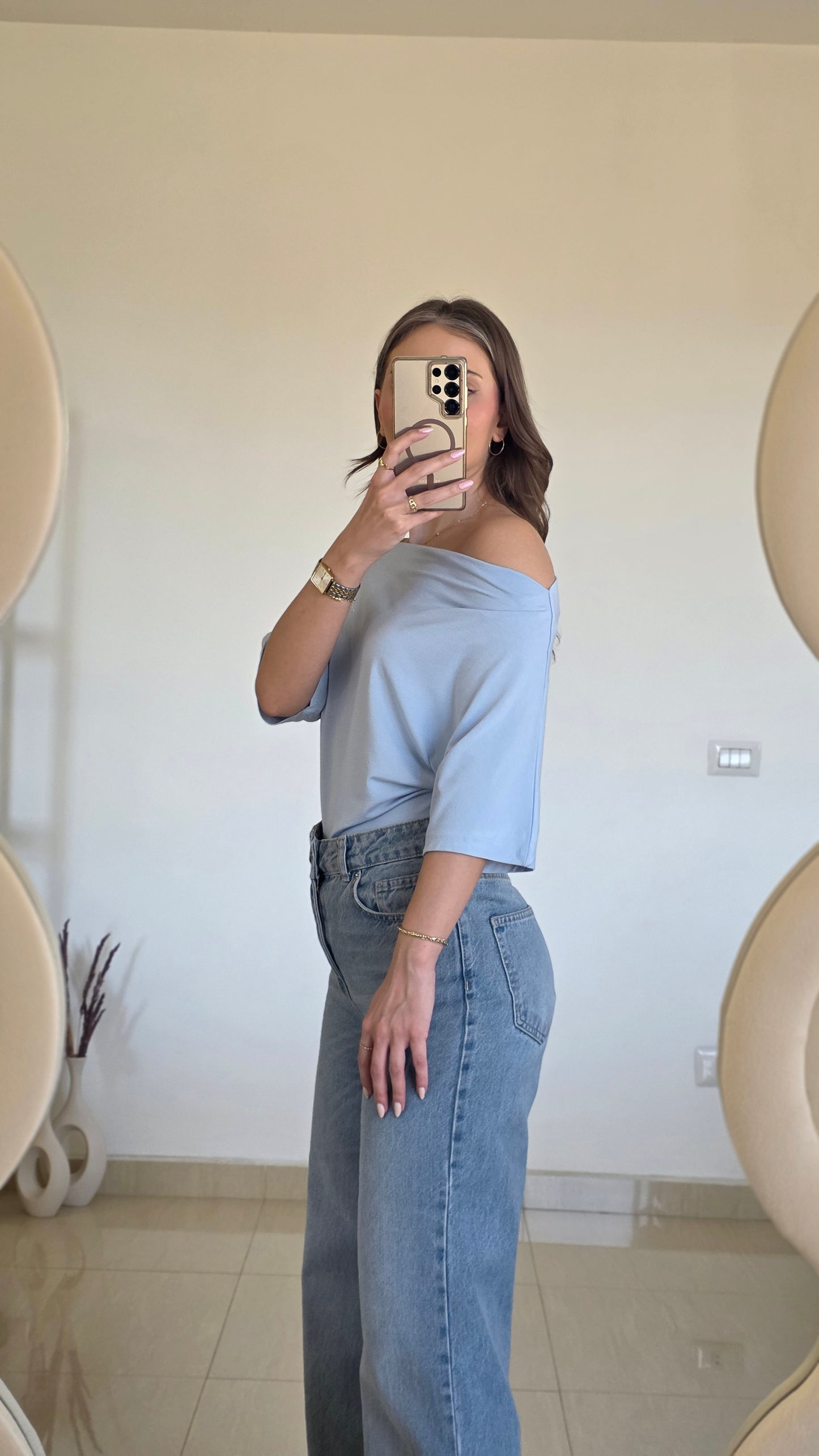 Solène Top – Sky Blue