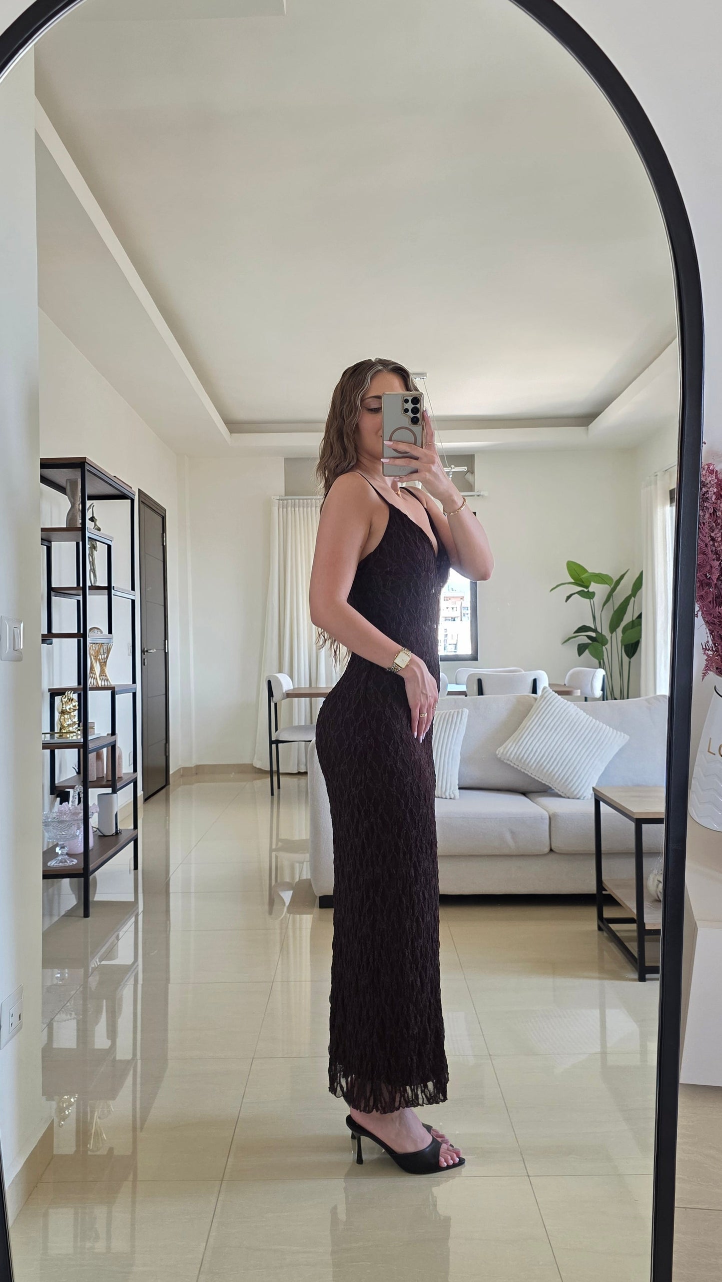 Carla Maxi Dress - Brown