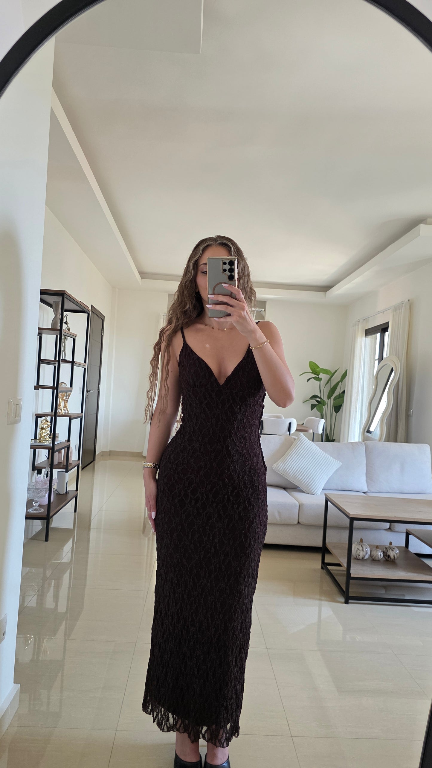Carla Maxi Dress - Brown
