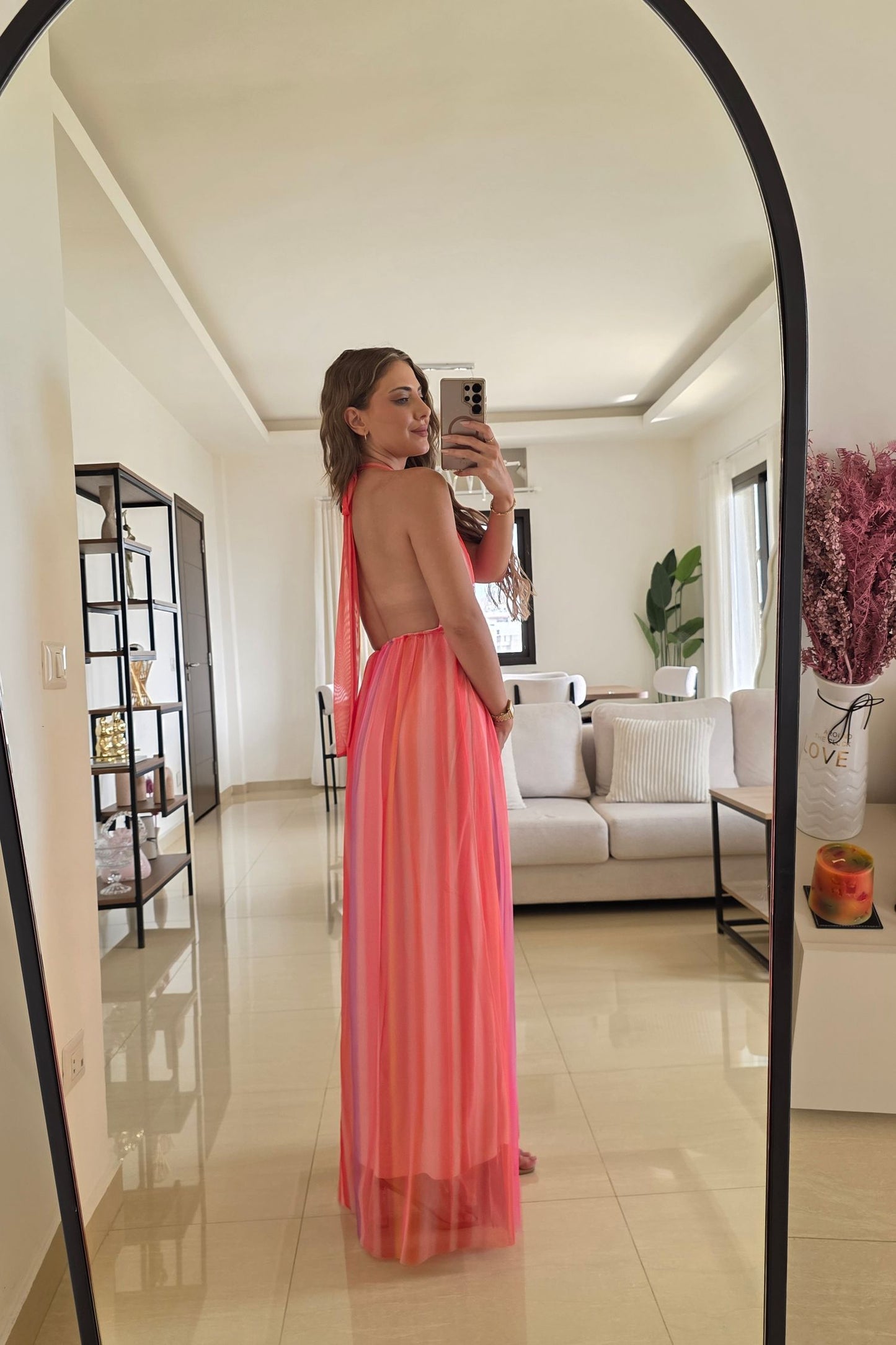 Eleni Halter Maxi Dress