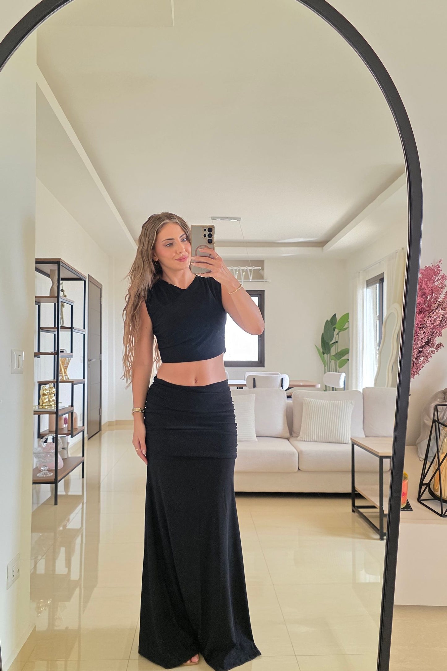 Daria Two-Piece Set – Black