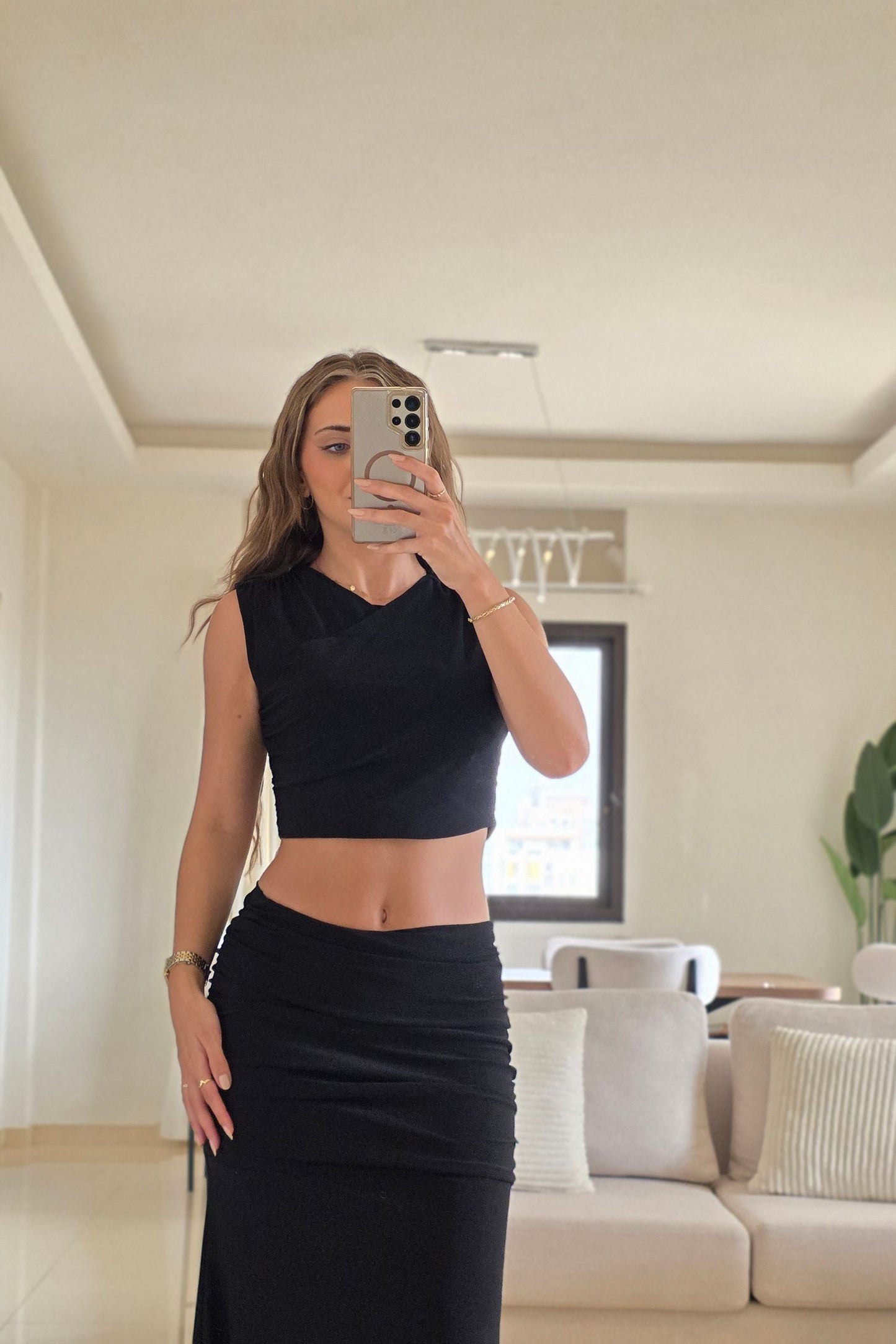 Daria Two-Piece Set – Black