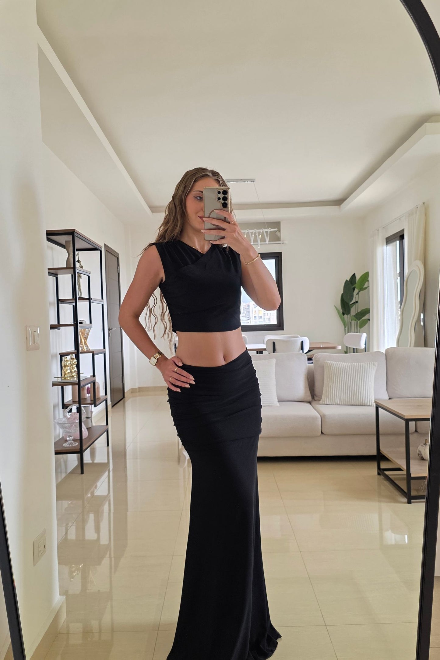 Daria Two-Piece Set – Black