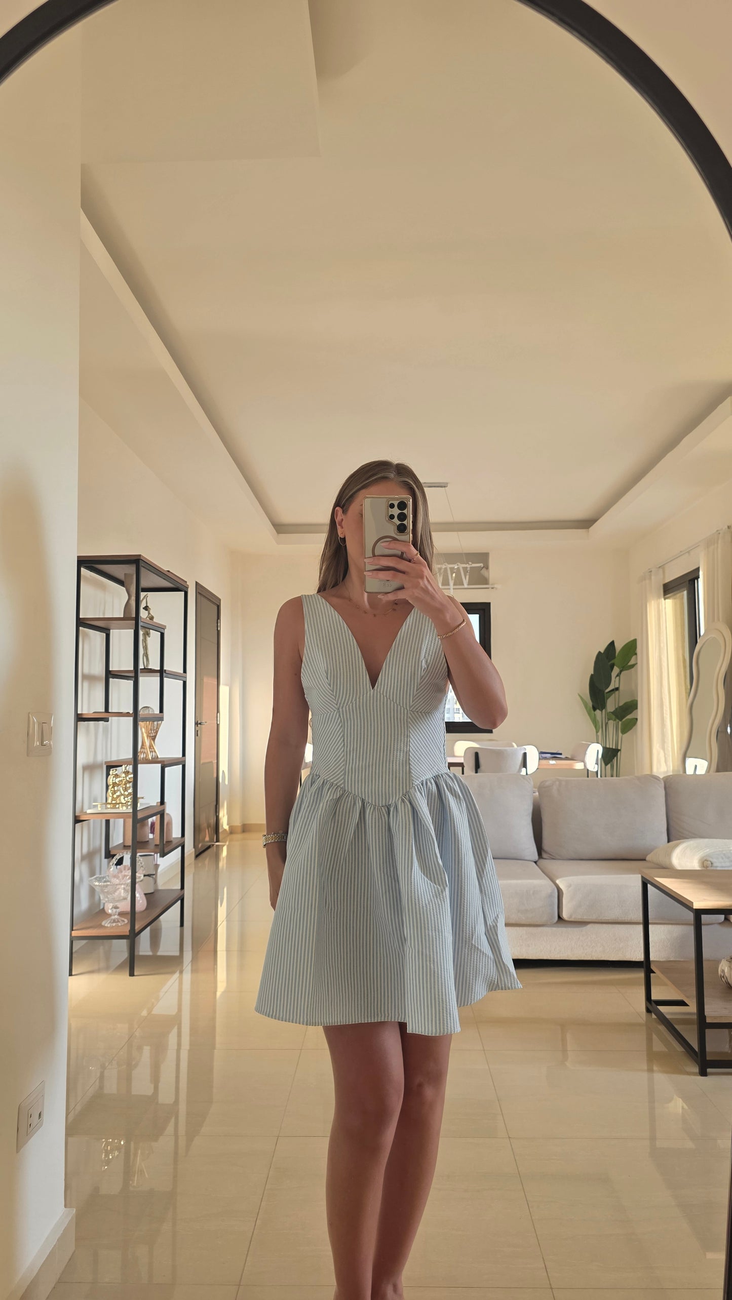 Colette Striped Mini Dress