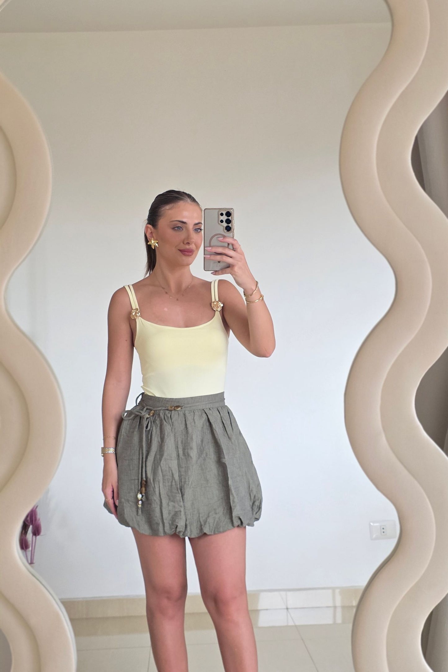 Vera Rosette Bodysuit – Butter Yellow