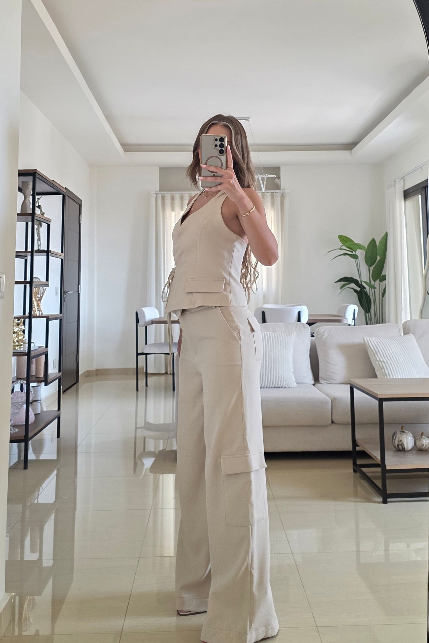 Julia Two-Piece Set – Beige
