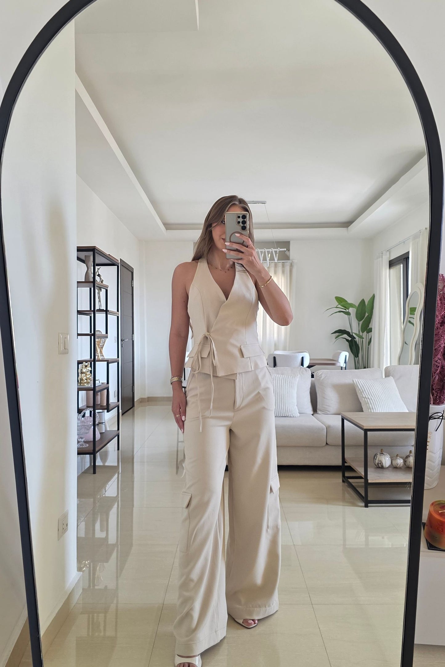 Julia Two-Piece Set – Beige