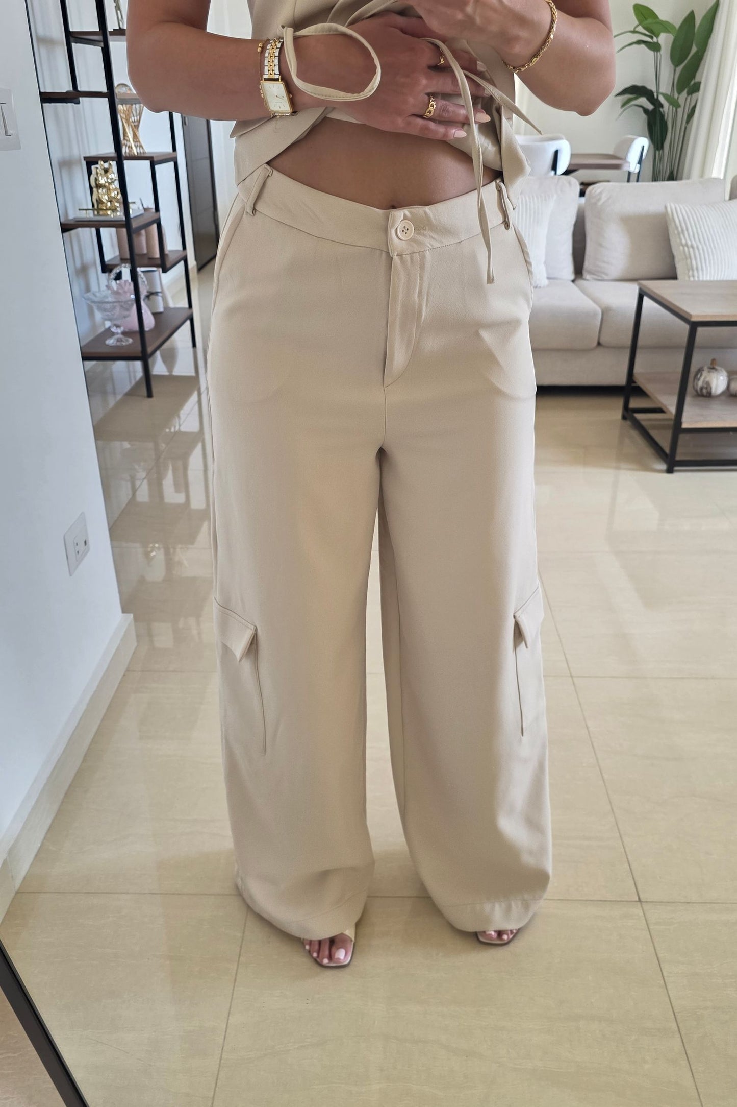 Julia Two-Piece Set – Beige