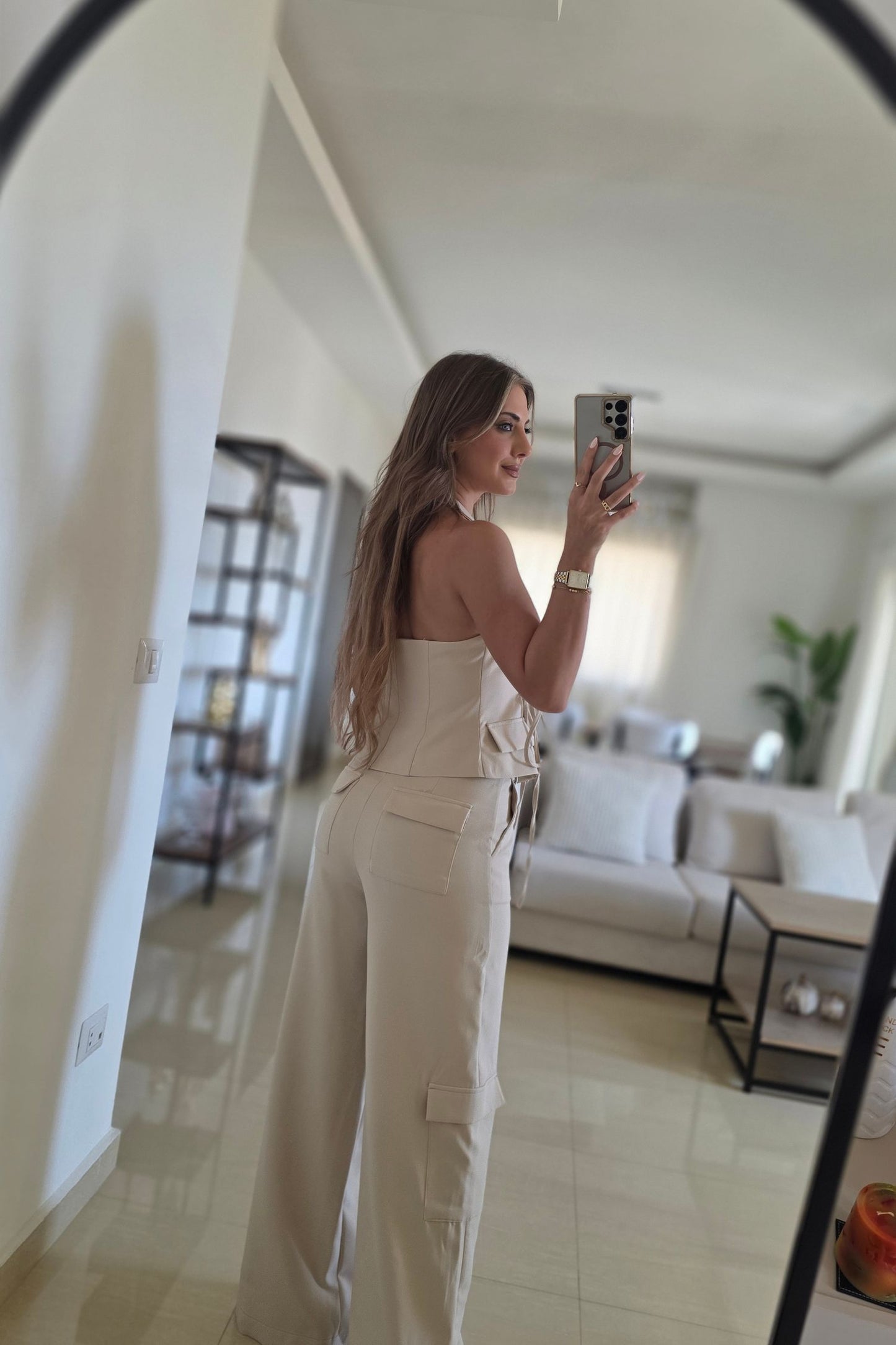 Julia Two-Piece Set – Beige