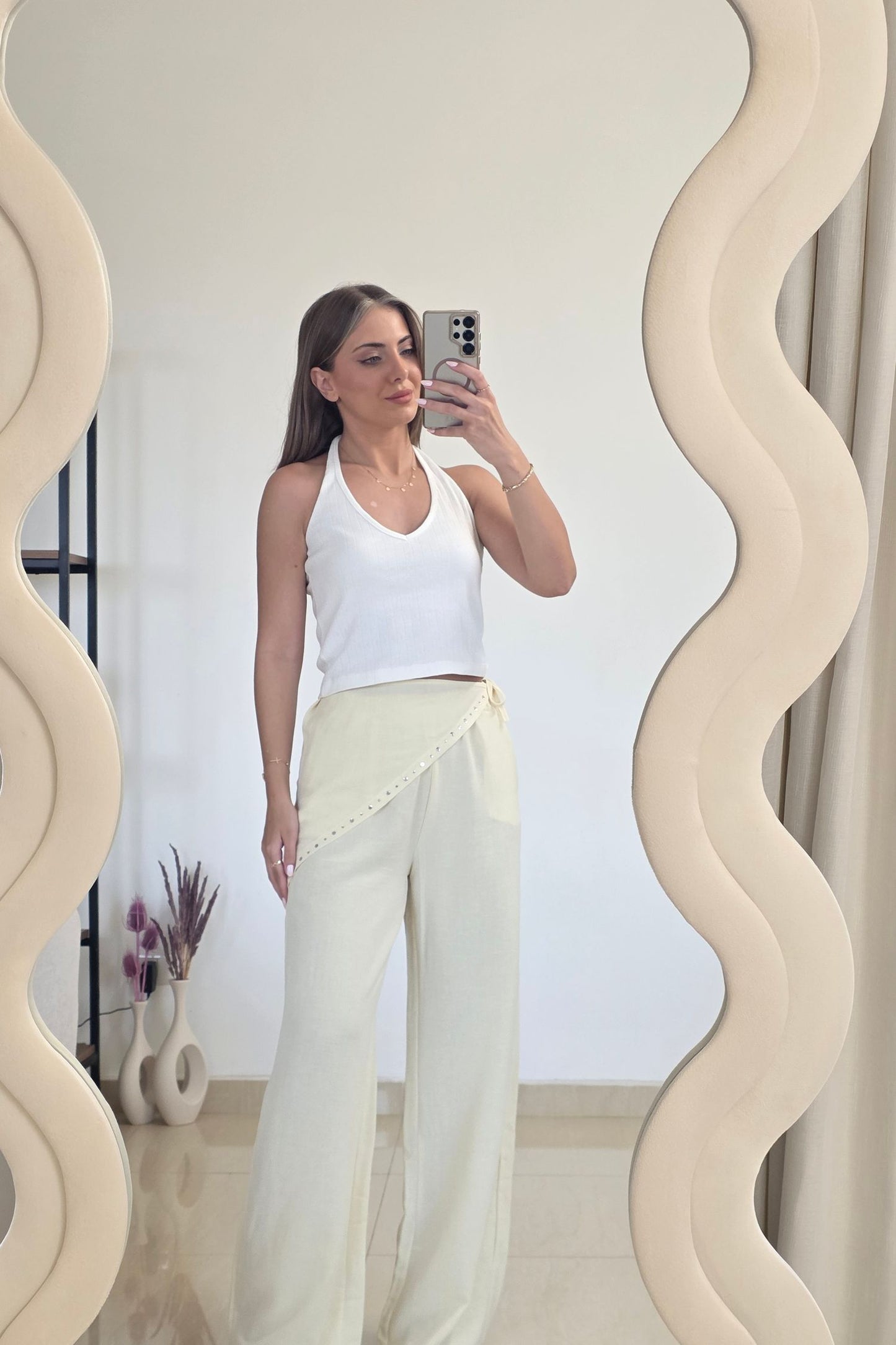 Rachel Wrap Linen Pants – Butter Yellow
