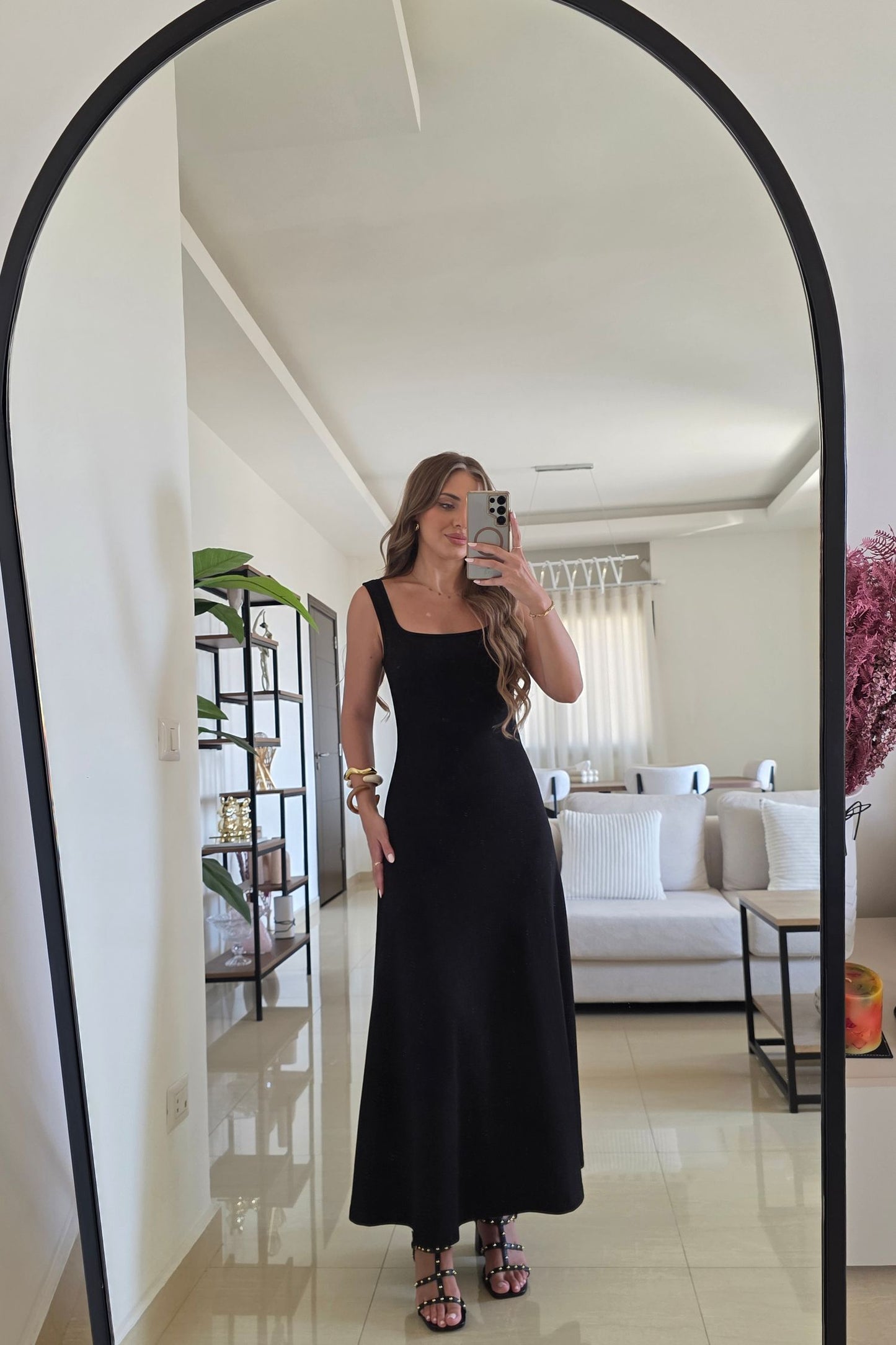 Mireille Midi Dress - Black