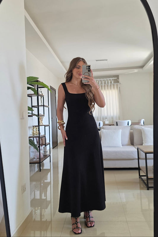 Mireille Midi Dress - Black
