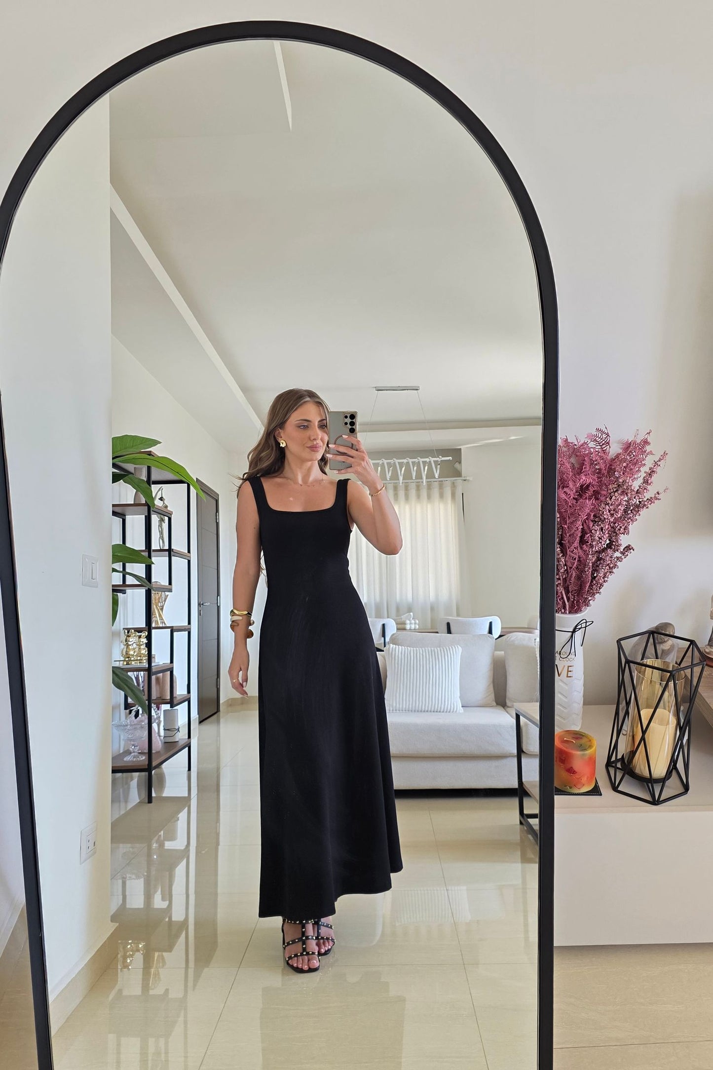 Mireille Midi Dress - Black