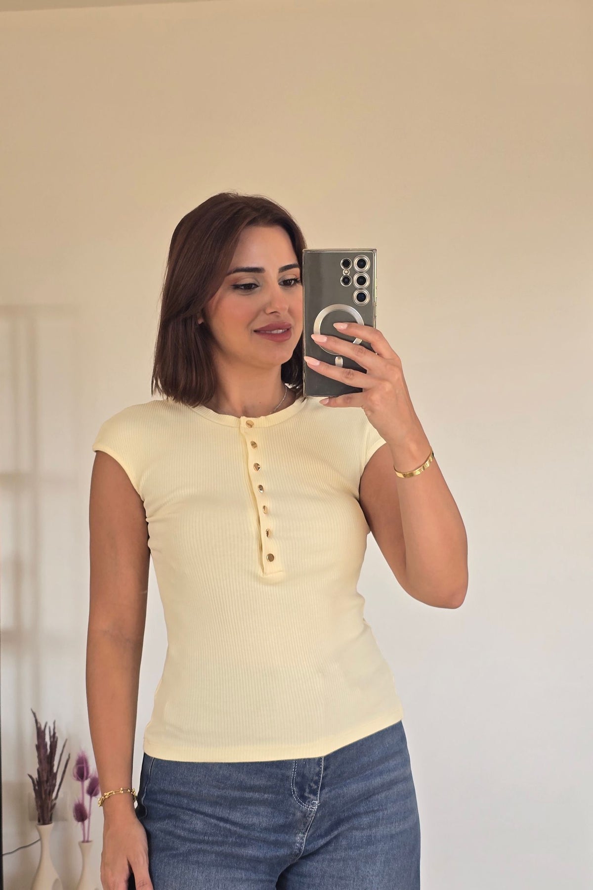 Gia Top – Butter Yellow
