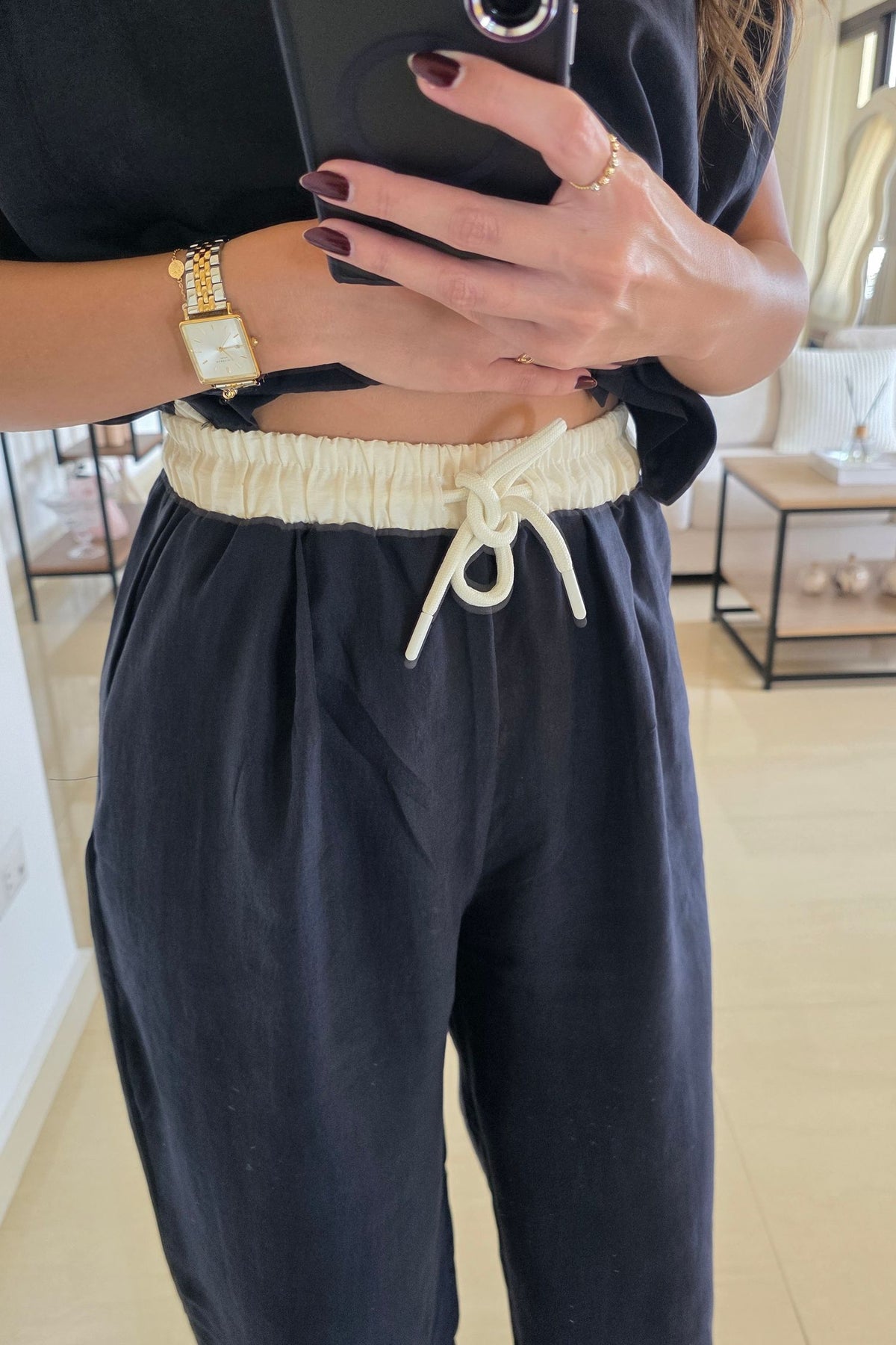 Cecilia Two-Piece Set – Navy Blue