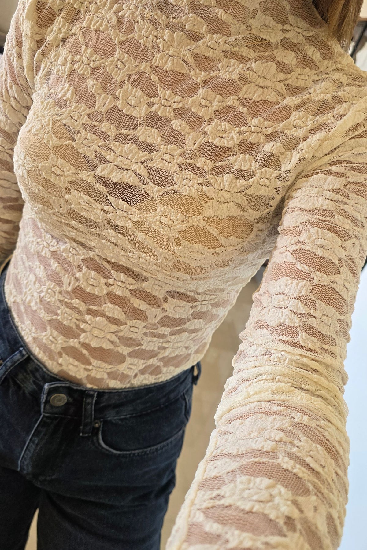 Selena Lace Top - White