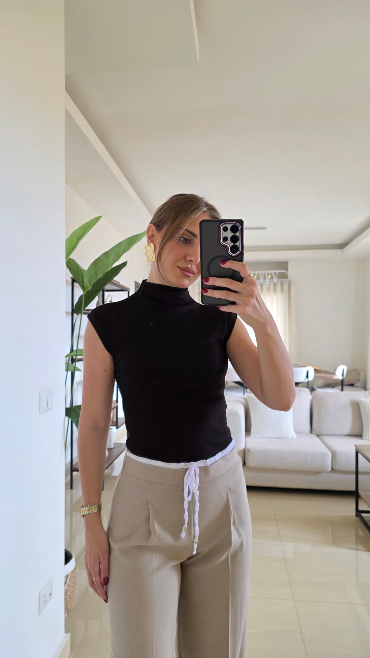 Yasmine Cap Sleeve Knit Top