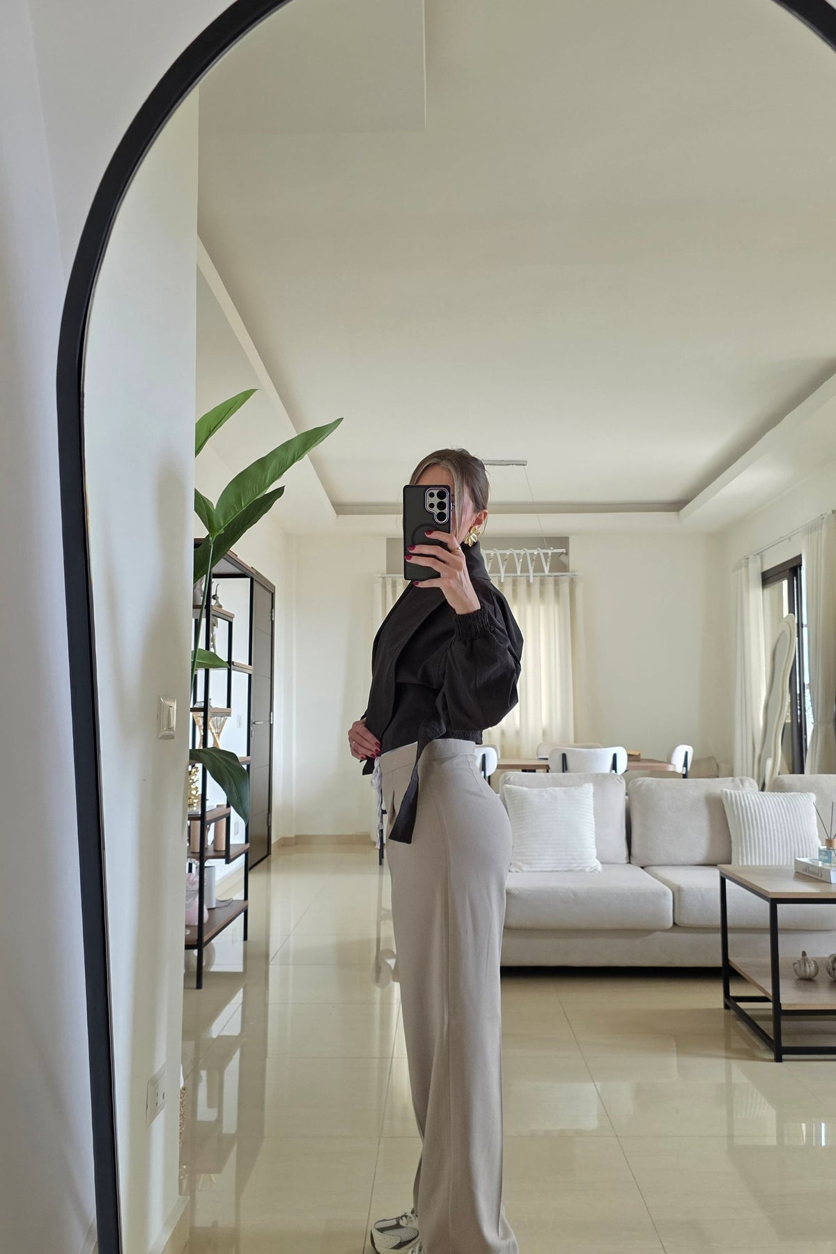 Simone Cropped Wrap Jacket - Dark Brown