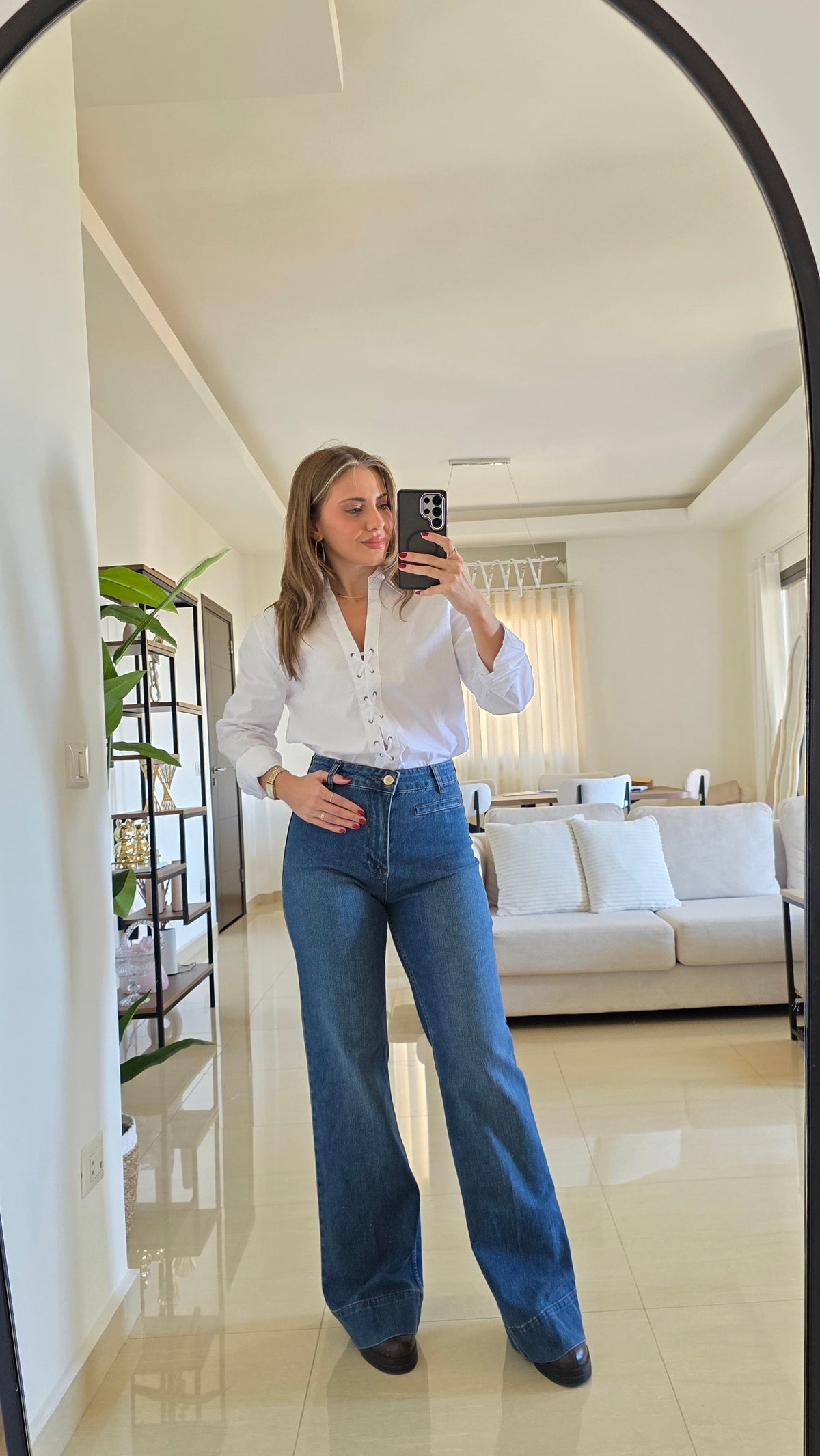 Valentina Flared Jeans - Blue