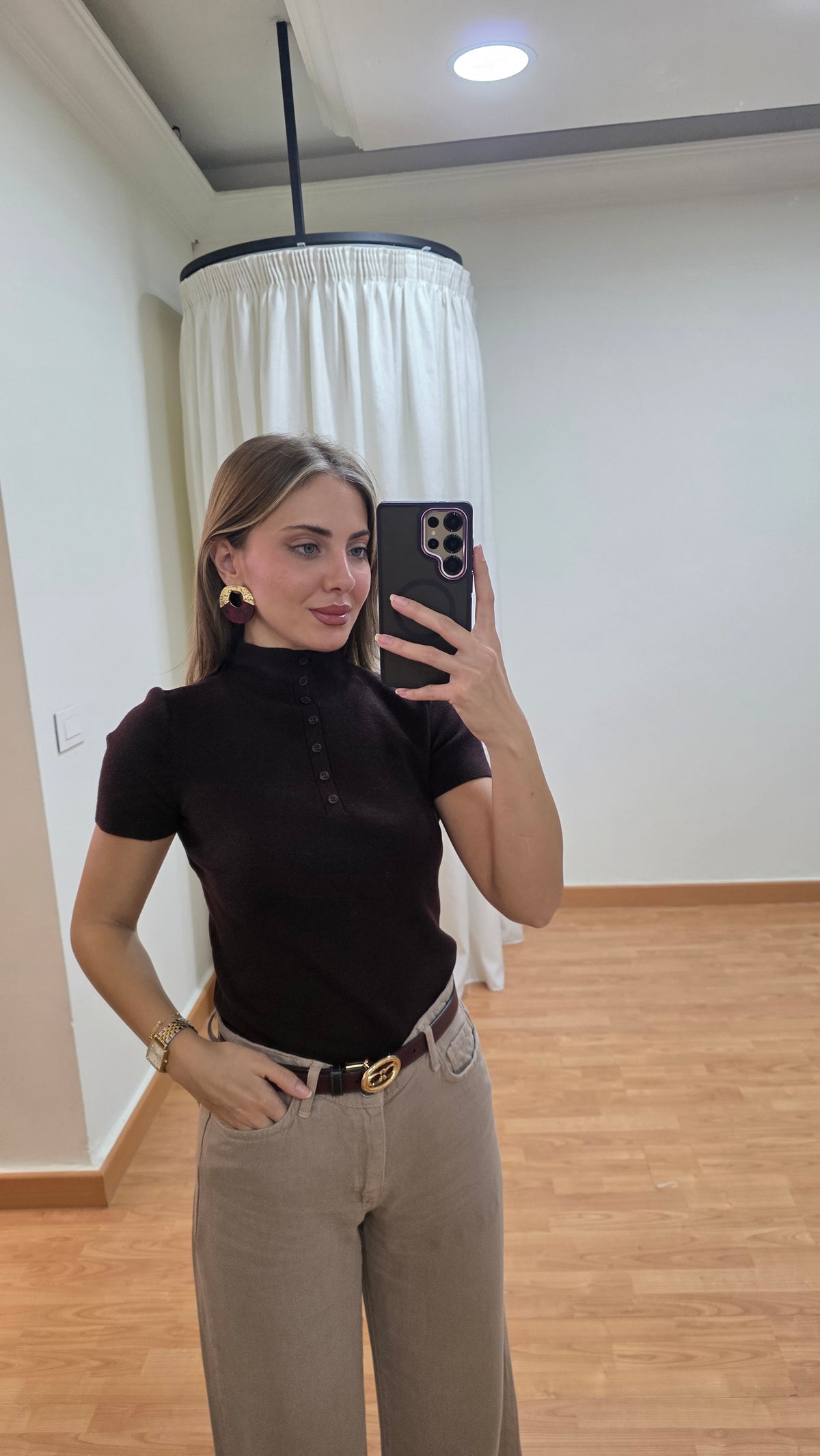 Linnea Mock Neck Knit Top