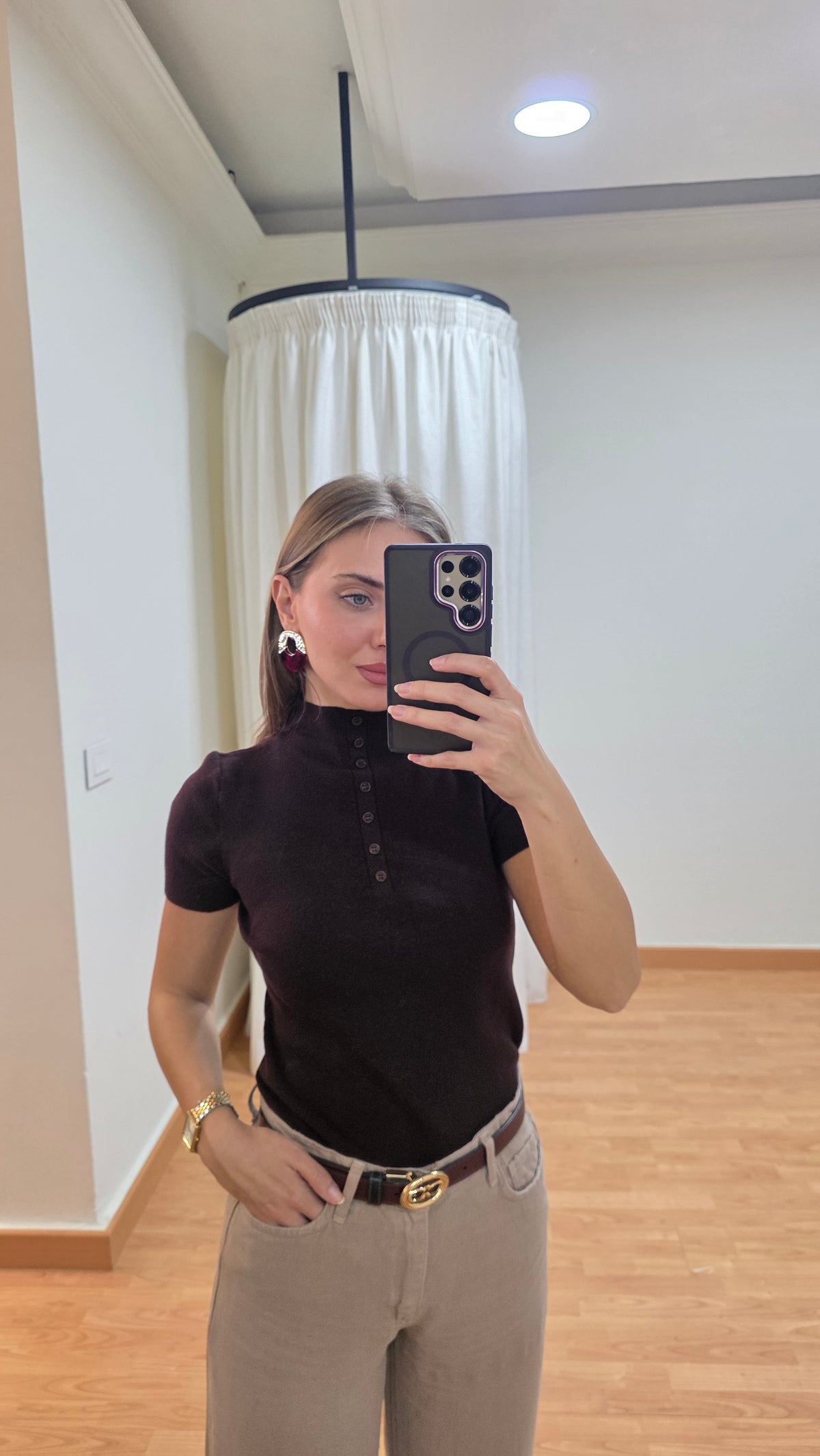Linnea Mock Neck Knit Top