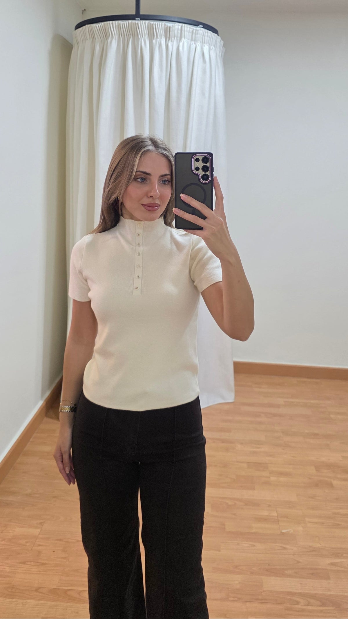Linnea Mock Neck Knit Top