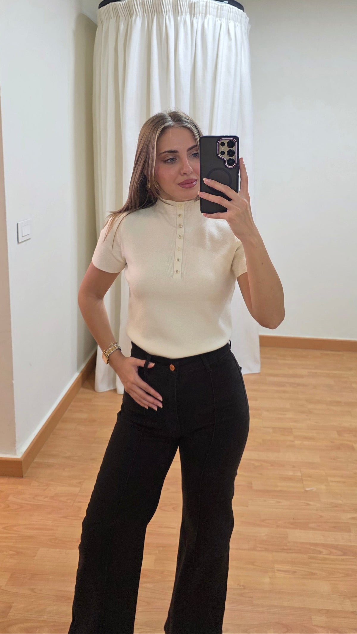 Linnea Mock Neck Knit Top