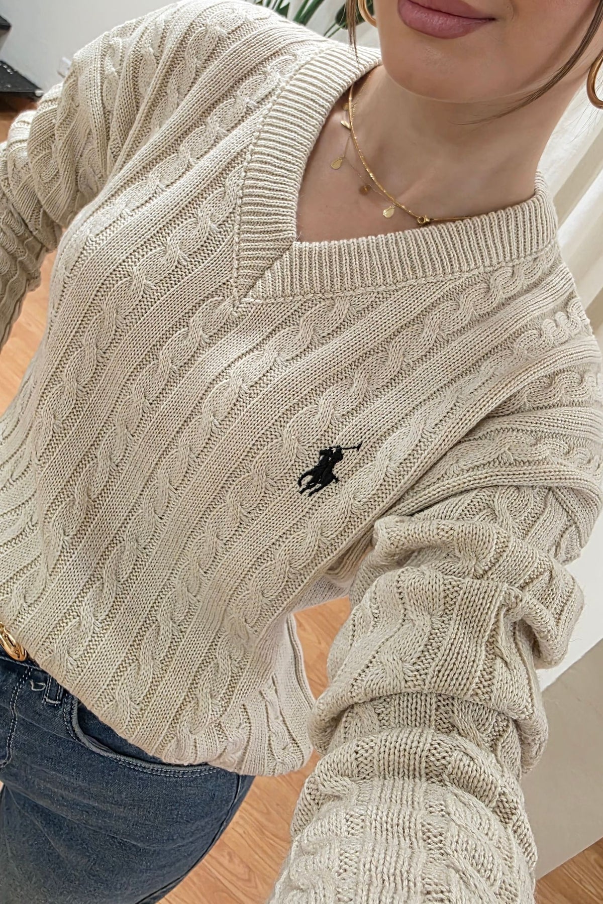 Aurelie Knit V-Neck Sweater