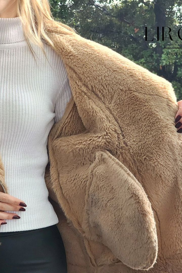 Faux Fur Beige Jacket