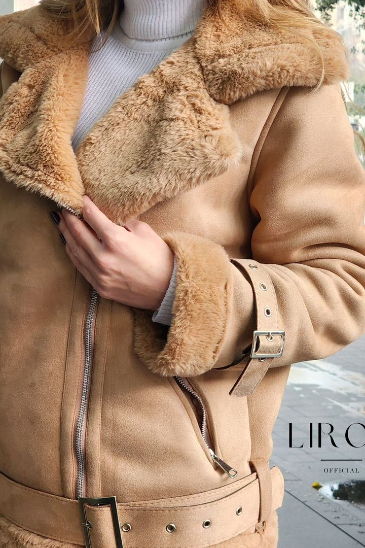 Faux Fur Beige Jacket