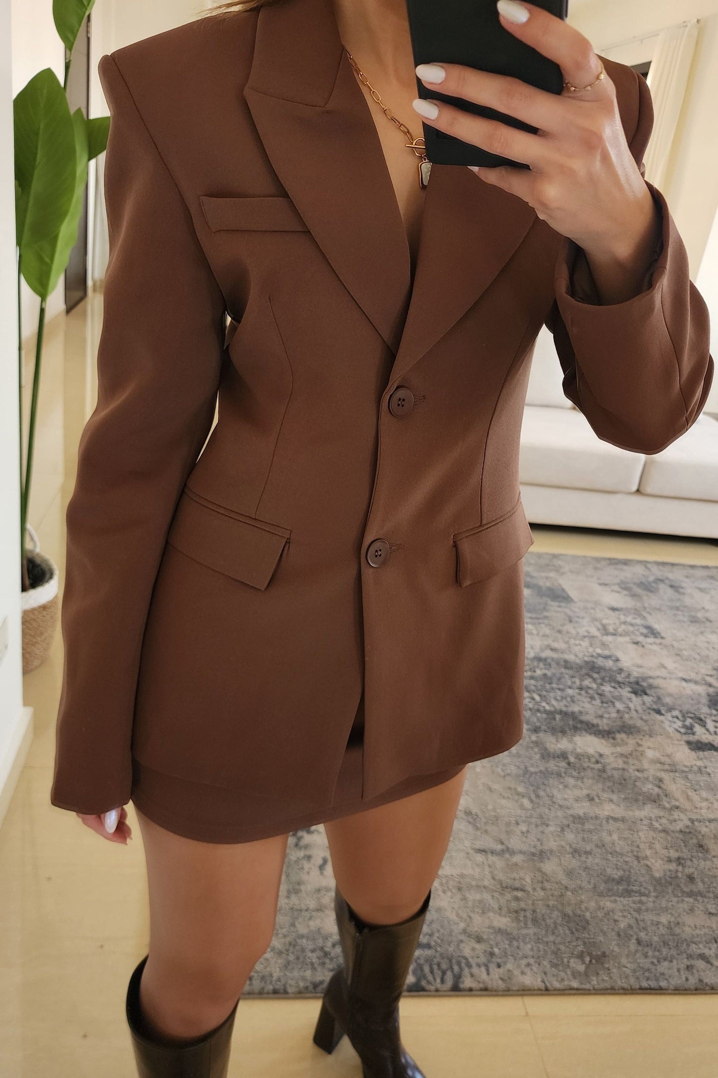 Blazer and Skirt Set