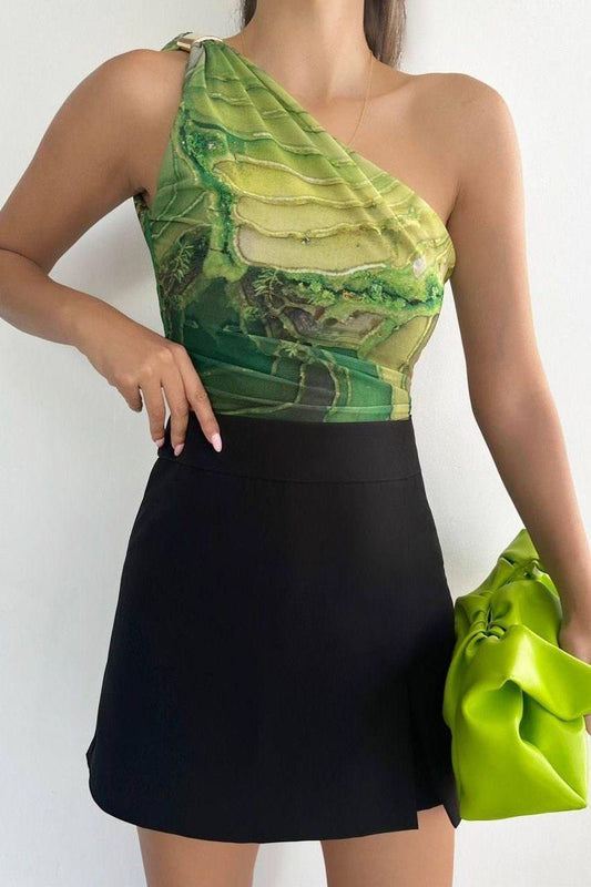 Muse Print  Crop Top