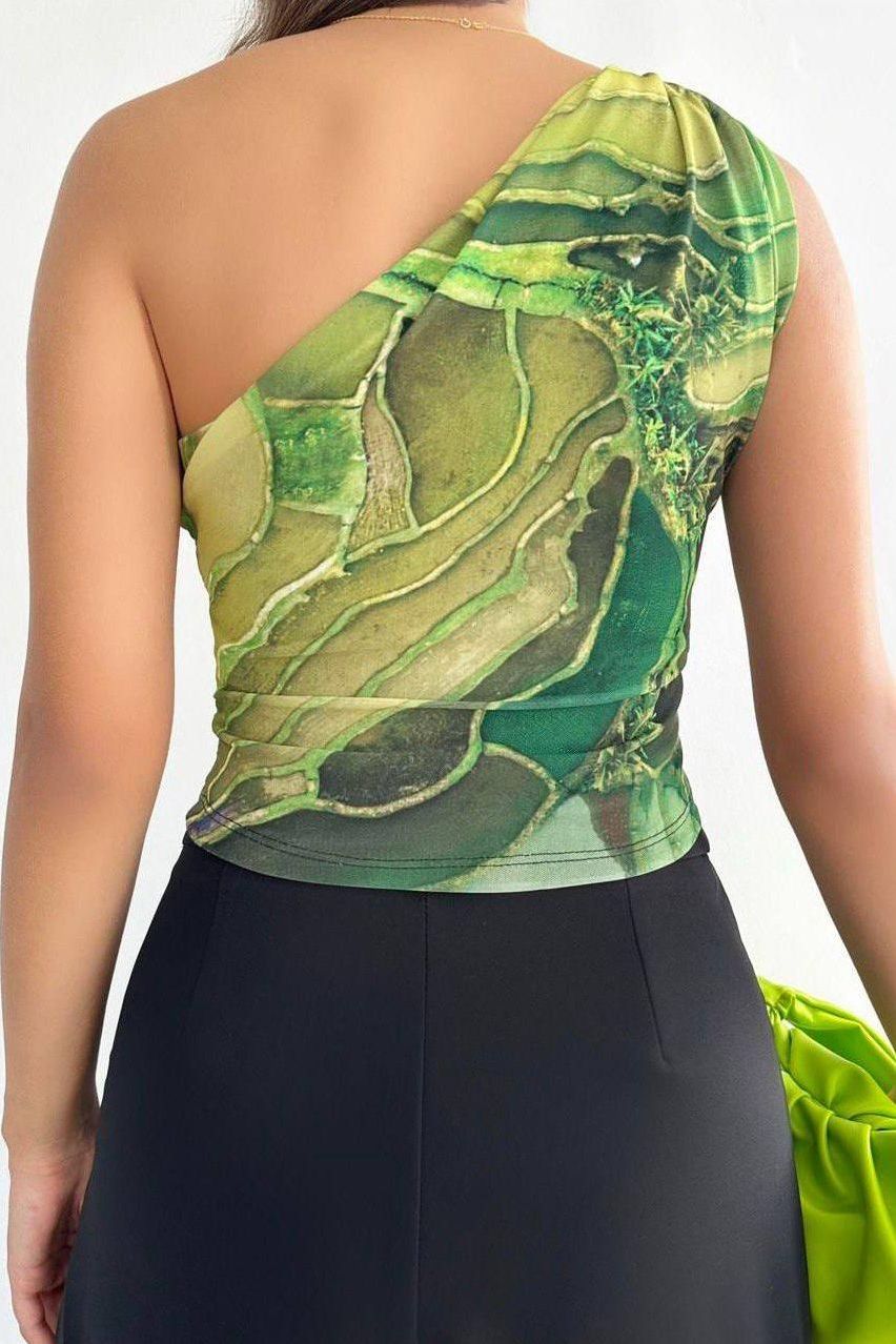 Muse Print  Crop Top