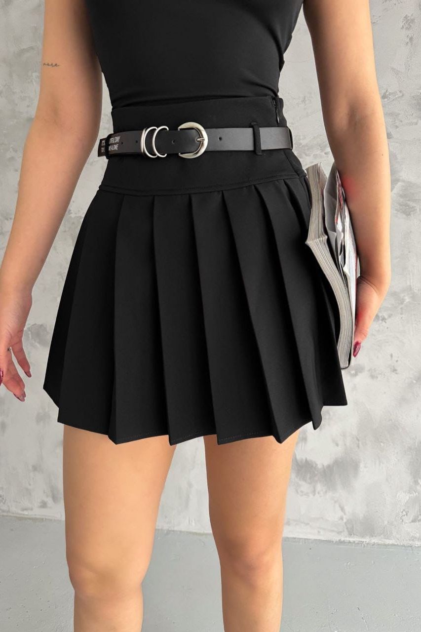 Plissé Mini-Skirt