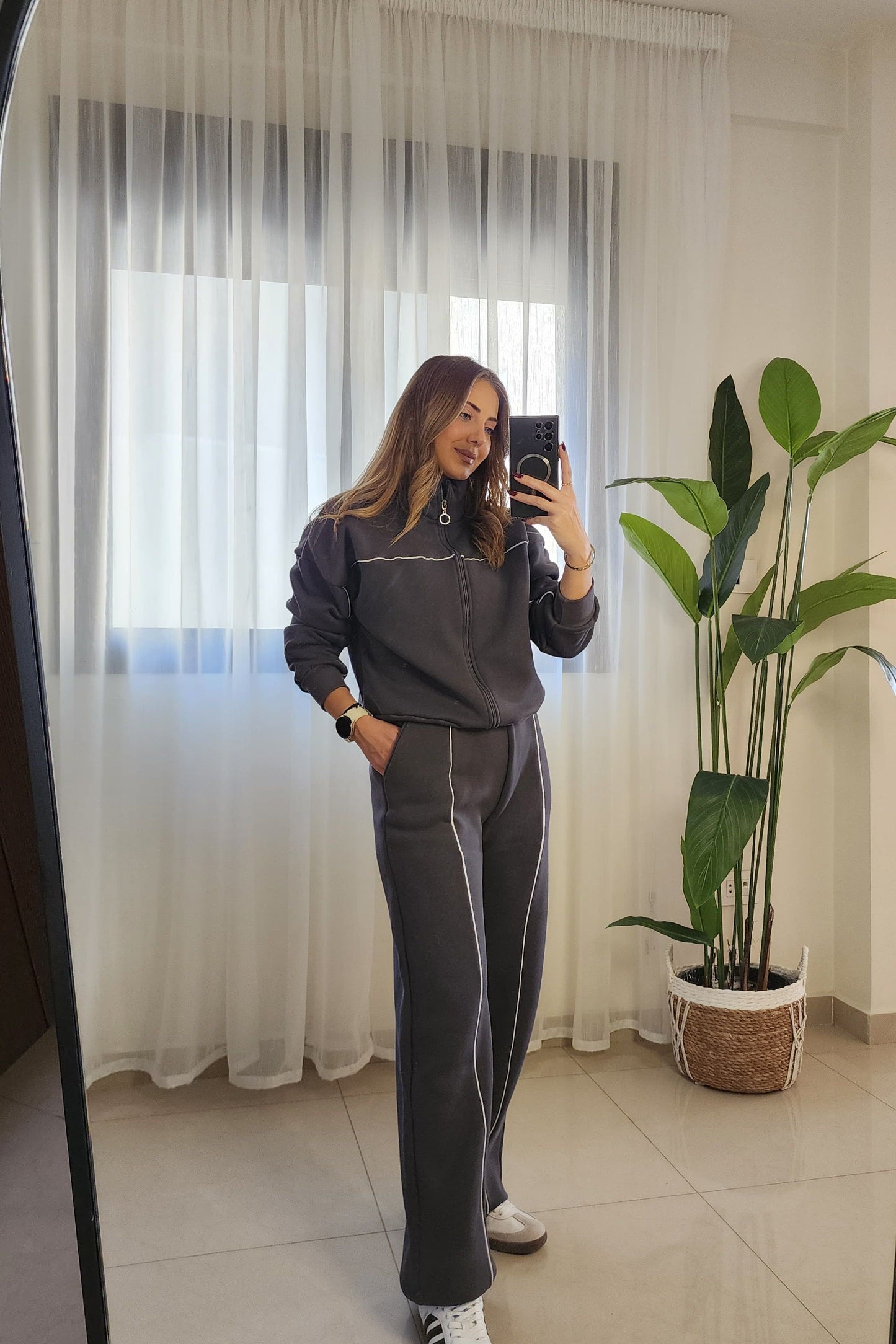 Grey Fleece Set