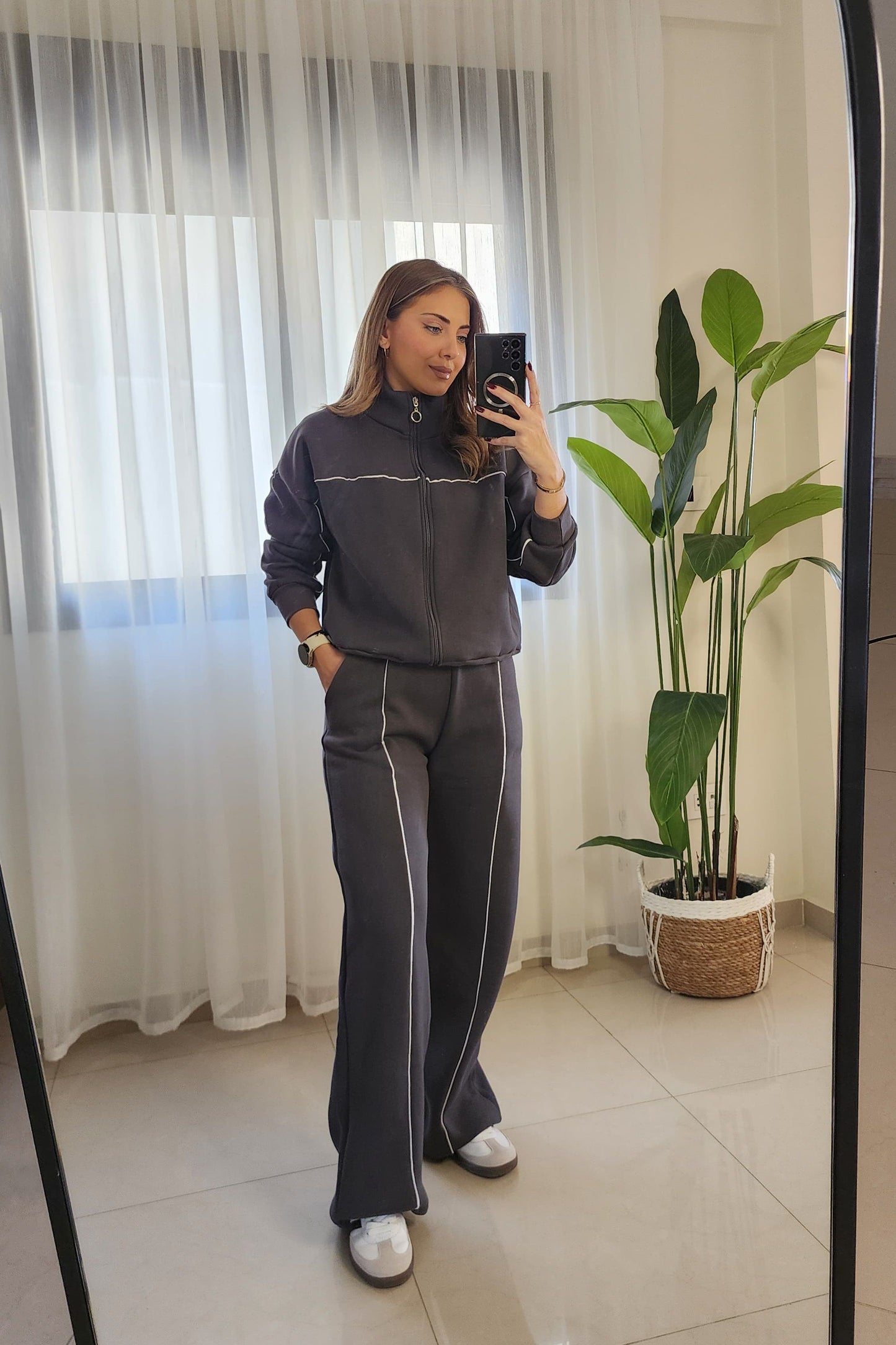 Grey Fleece Set