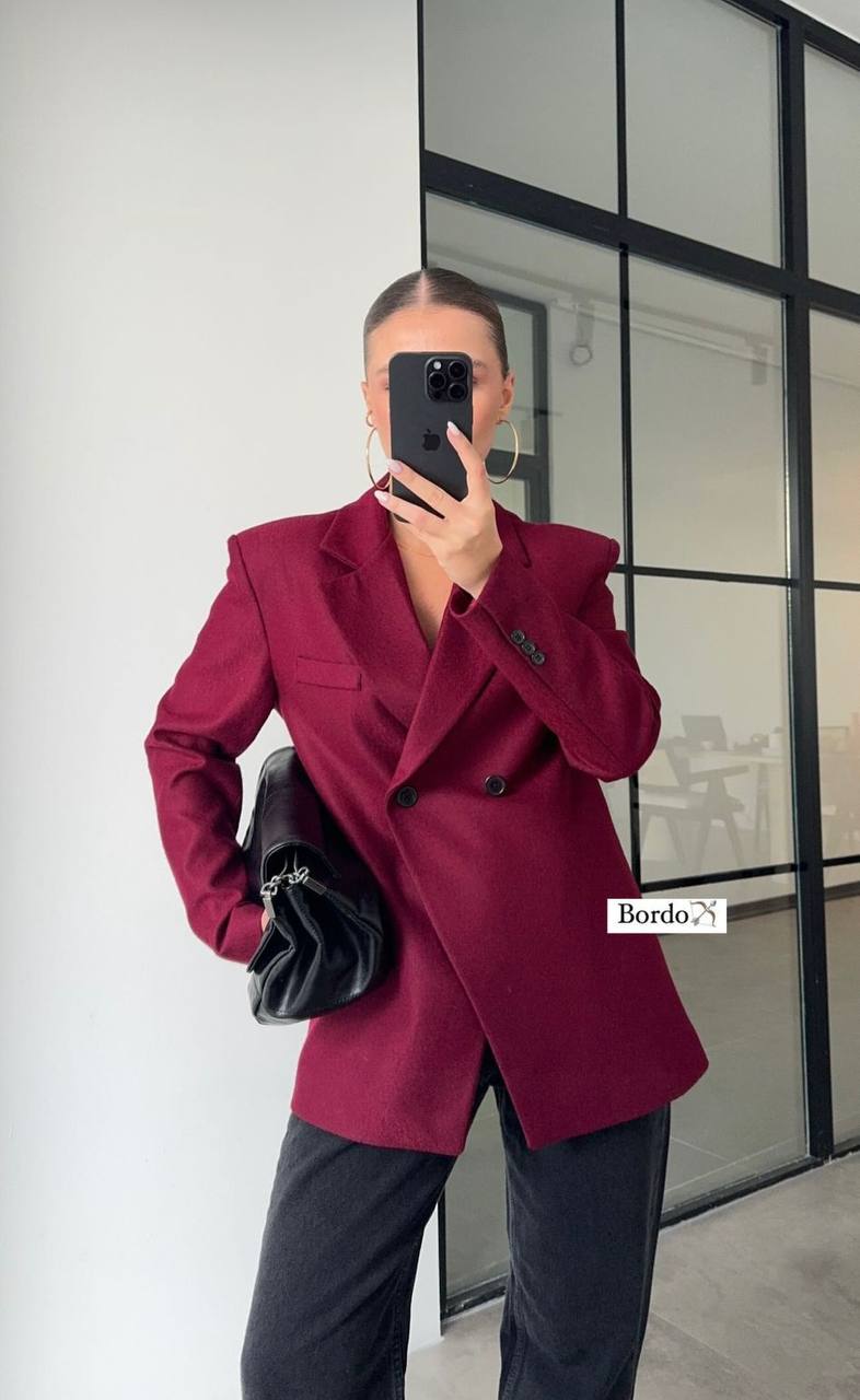 Burgundy Blazer