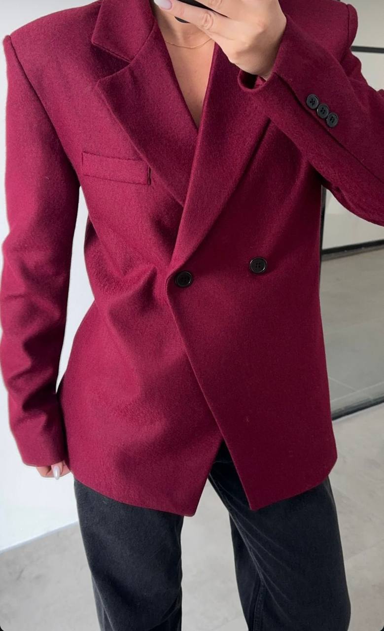 Burgundy Blazer