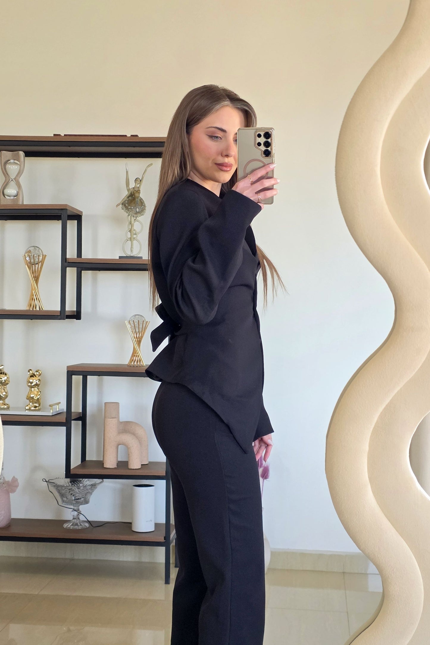 Mira Tailored Suit – Black