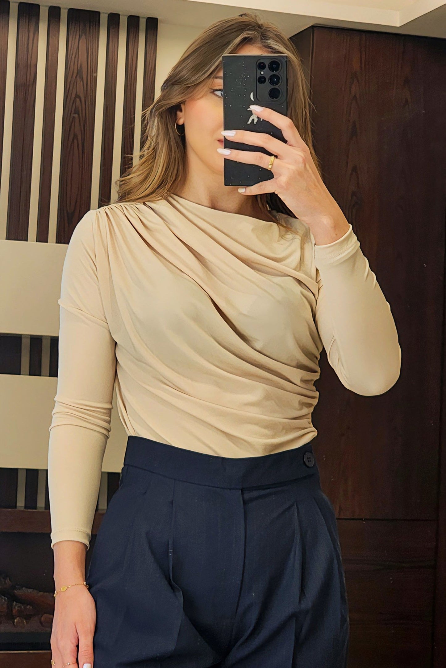 Not So Basic Beige Top