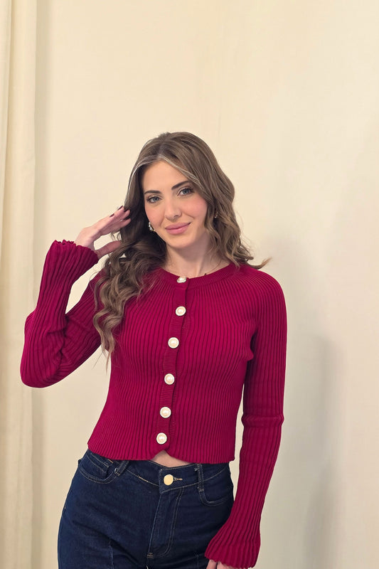 Maya Cardigan - Red
