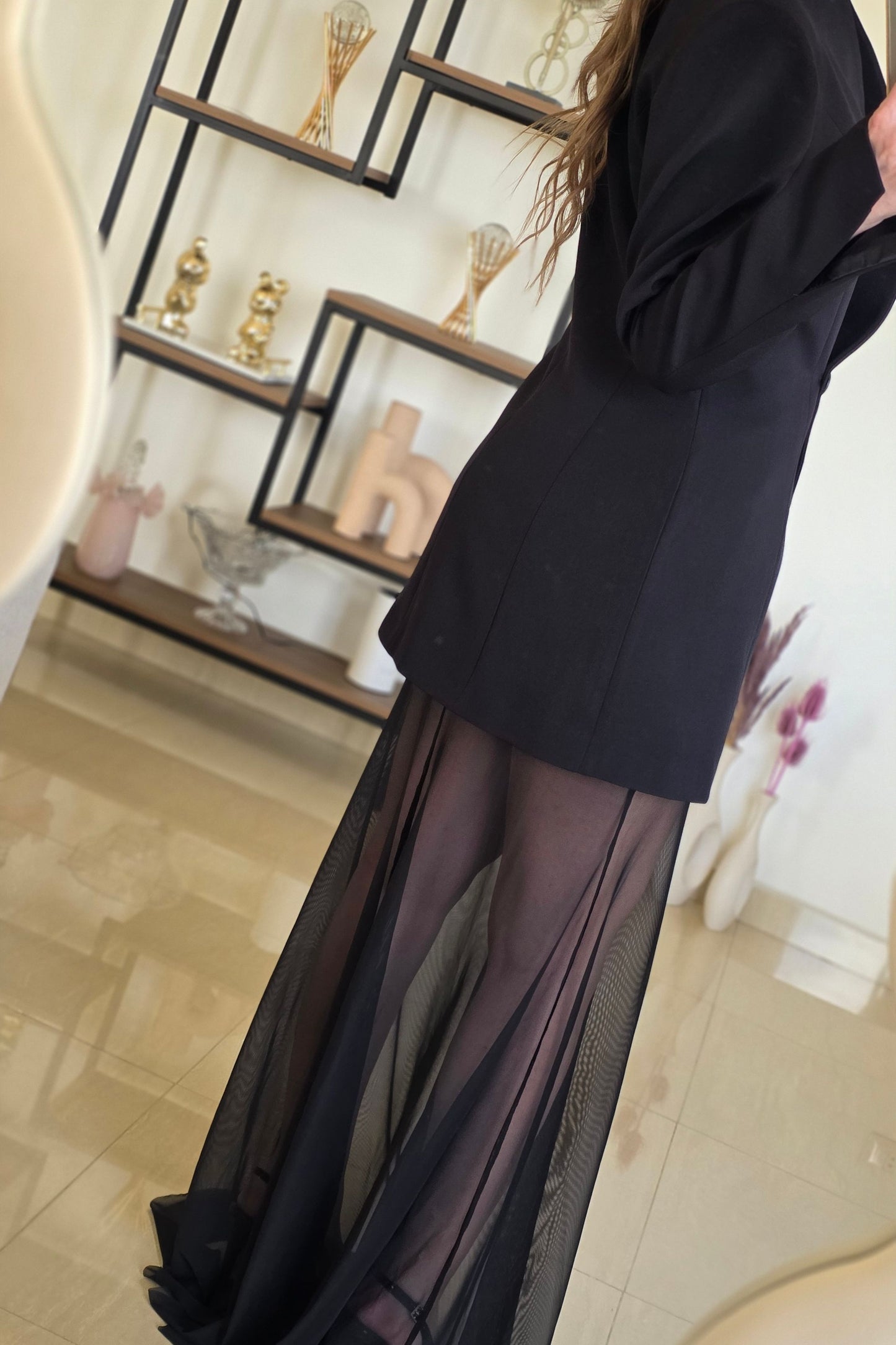 Tina Set: Blazer and Skirt – Black