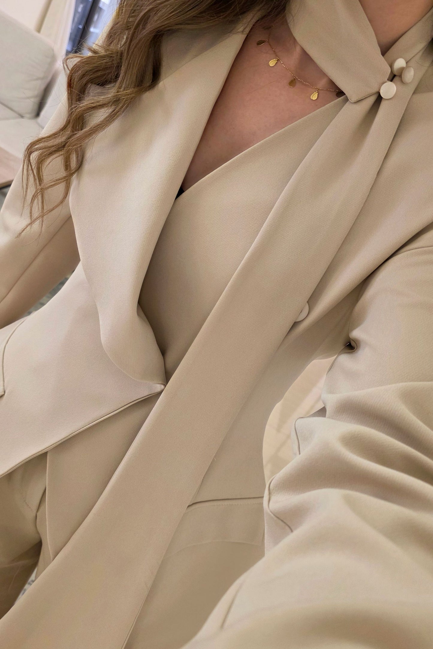 Amari Tailored Suit – Beige